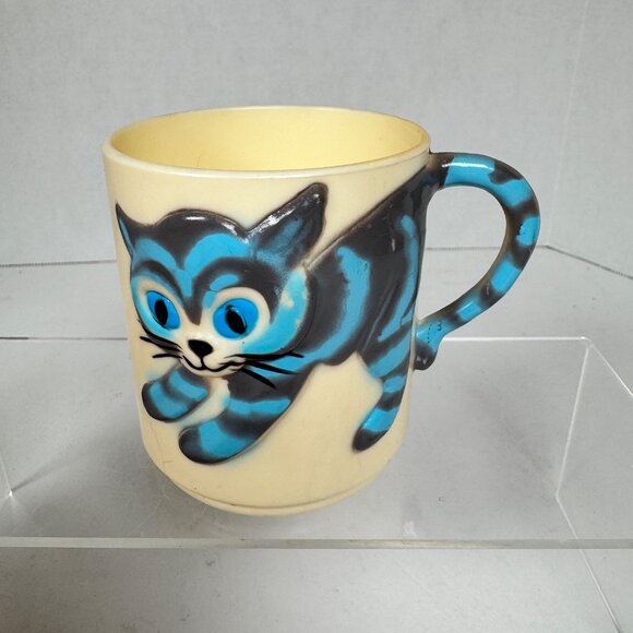 Vintage Spencer Gifts 3D Nursery Rhyme Cups Lot of 4 Plastic Hong Kong 1981 - Picture 5 of 8